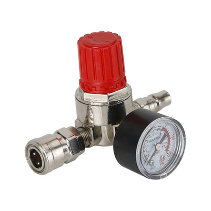 Air Compressor 1/4" Regulator Pressure Gauge Switch Valve Control 175 Psi Generic