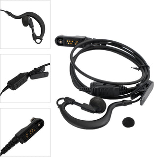 G-Shape Earhook Earpiece Headset Oval PTT MIC For AP510 AP580 BP560 BP510