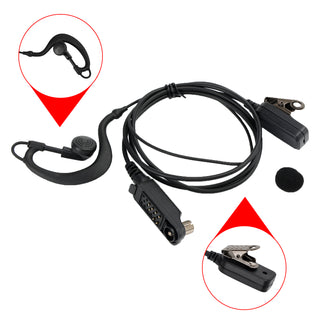 G-Shape Earpiece Caltta PD790-025 Earhook Headset Oval PTT MIC For Caltta PD790