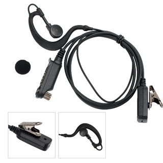 G-Shape Earpiece Caltta PD790-025 Earhook Headset Oval PTT MIC For Caltta PD790