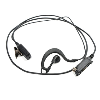 G-Shape Earpiece Caltta PD790-025 Earhook Headset Oval PTT MIC For Caltta PD790