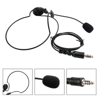 7.1-C7 Ordinary Rear Mount Big Plug Tactical Earhook Headset Earphone In-ear