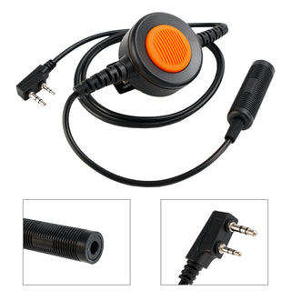 K-326 Orange Round PTT IP65 Waterproof For Kenwood TH-D7 TH-F6 TH-K2 TH-21 TH-28