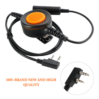 K-326 Orange Round PTT IP65 Waterproof For Kenwood TH-D7 TH-F6 TH-K2 TH-21 TH-28