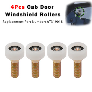 4Pcs Cab Door Roller AT319018 Fits For John Deere Skid Steer 240 250 260 270