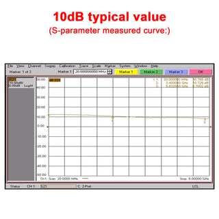 10M-6GHz RF Amplifier 10dB High Gain Driver Receiving Amplifier for GPS Receiver
