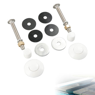White Diving Board Mount kit 67-209-909-SS 5-1/2“Bolts 1-1/4&2”f/w