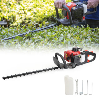 24" Double Sided Blade 26cc Gas Hedge Trimmer Recoil Gasoline Trim Blade