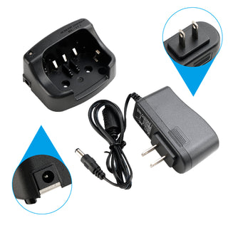 BC-173 Charger BP224 Battery Fast Rapid Dock for ICOM IC-M31 M32 M2A M21 US Plug