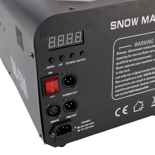 1500W Snow Machine with Wired Remote – Snowflake Maker for Christmas Parties & Stage Effects Weddings