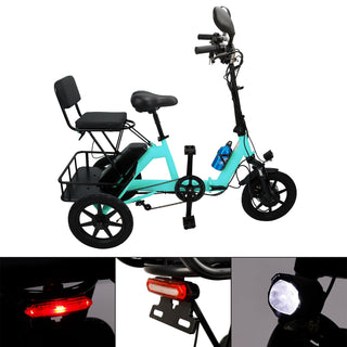 3 Wheel E-Bike Electric tricycle Adult Folding Motorized Tricycle 48V