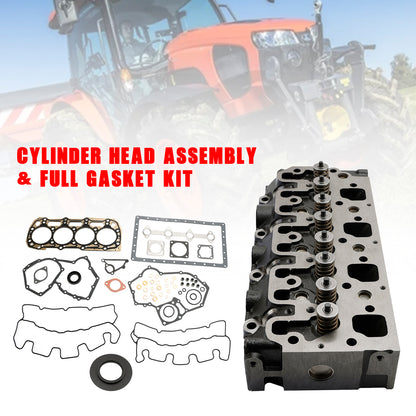 Complete Cylinder Head With Gasket Kit For Caterpillar Skid Steer Loader: 216, 226, 228, 232, 242, 216B, 226B, 232B, 242B, 216B2, 232B2 Generic