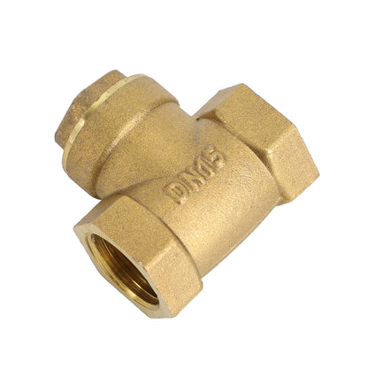 1/2" NPT Brass Water Oil Gas Swing Check Valve Threaded Plumbing Fitting