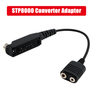 K Interface 2Pin Headset Port Converter Cable for Sepura STP8040 STP8080 STP9000