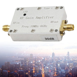 10M-6GHz RF Amplifier 30dB High Gain Driver Receiving Amplifier for GPS Receiver