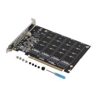 PCI-E 4 Disk Expansion Card M.2 NVME X16 Adapter Expension Card 2230 2242 2260