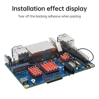 Orange Pi RV2 Radiator Development Board Pure Copper Heat Sink w Adhesive Cooler