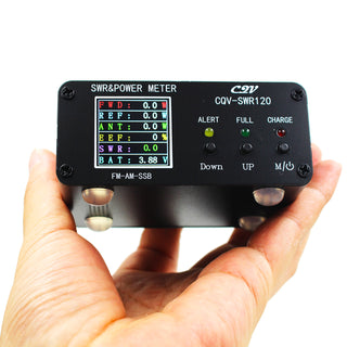 1.8MHz-54MHz Standing Wave Meter 240*240 Full Color Display 0.5-120W Power meter