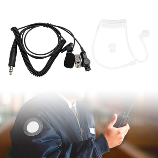 7.1-A3 Single listening Transparent Air Tube Earphone In-ear 7.1mm Headset w Mic