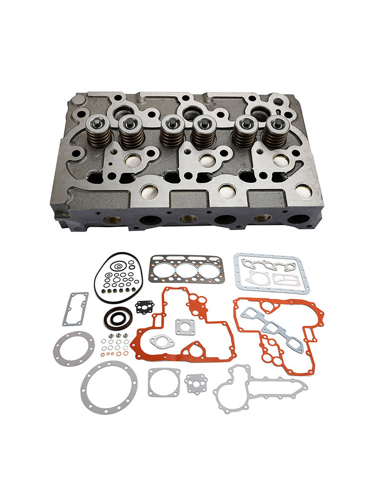 Complete Cylinder Head With Valve Spring & Gasket Kit For Kubota D1402 Engine Generic