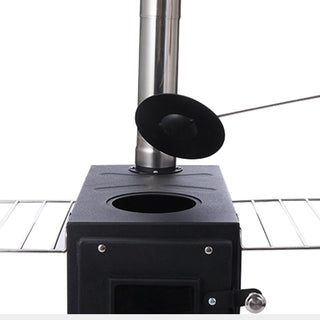 Portable 304 Stainless Steel Camping Stove with Chimney Pipe