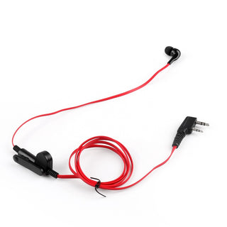 TG-UV2 UV-5R Headset LINTON BAOFENG Kenwood Red TYT Kopfhörer 1x B7 2-Way Für