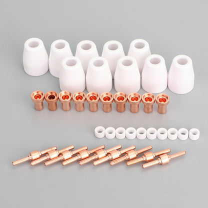 40Pcs Air Plasma Cutter Consumables Extend Fit For PT-31 LG-40 Torch CUT-40 50 Generic