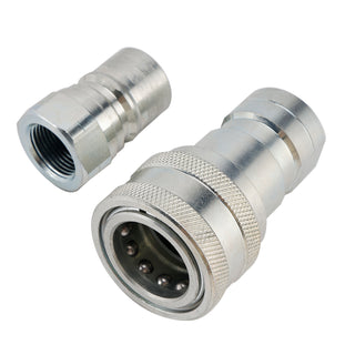 3/4" NPT ISO 7241-B Quick Disconnect Hydraulic Couplings / Couplers