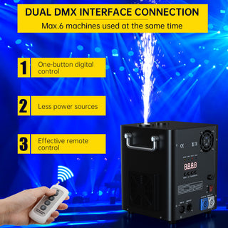 700W Large Cold Spark Firework Machine – DMX Stage DJ Event Party Effect with Remote Control