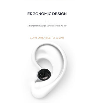 Invisible Wireless Hearing Aids – Rechargeable In-Ear Hearing Aid with Charging Case