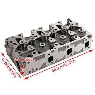 Complete Cylinder Head & Full Gasket Kit Compatible With Yanmar 3TNV76 Engine