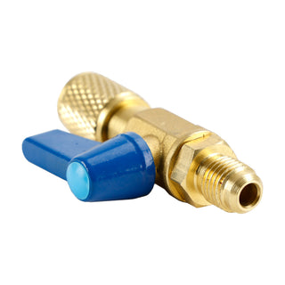 3Pcs HVAC A/C Straight Shut-Off Ball Valve Adapter For Air Conditioner 1/4"