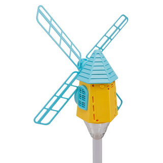 Windmill Bubble Machine Standing Bubble Blower With Light Outdoor Kid Toy Party