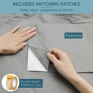 topteng 5 Layers Camper Cover 27'-30' Travel Trailer RV Cover Windproof Extra Thick  with Adhesive Repair Patches