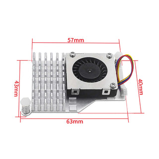 Raspberry Pi 5th Generation Radiator Active Cooler Aluminum Heat Sink Blower Fan