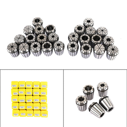 25Pcs ER32 Spring Collet Set For CNC Milling Lathe Tool Engraving Machine Steel Generic