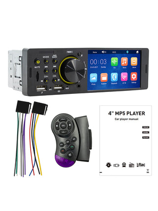 4.1" Single DIN Car MP5 Player Touch Screen FM Stereo Radio Bluetooth + Camera
