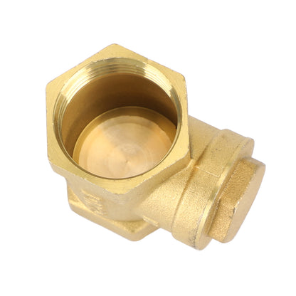 1" NPT Brass Water Oil Gas Swing Check Valve Threaded Plumbing Fitting