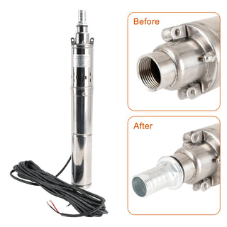 3" 48V 750W MPPT Solar Bore Pump Kit 48V 750W Screw Solar Bore Pump