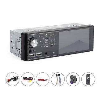 Single Din Touchscreen Radio Bluetooth Car Stereo 4 Inch FM + Rear View Camera