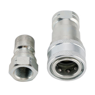 3/8" NPT ISO 7241-B Quick Disconnect Hydraulic Couplings / Couplers