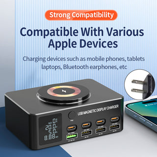 140W Fast Charging Charger Intelligent PD100W Notebook Multi-Port USB Charger US