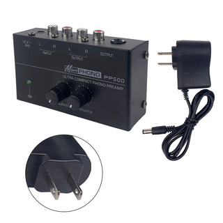 PP500 Phono Preamp Preamplifier Low Noise Sensitive 12V for LP Vinyl Turntable
