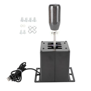 7+R USB Simulator H Gear shifter for Logitech G27 G25 Steering Wheel PC Black