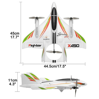 WLtoys XK X450 RC Airplane Brushless 2.4G 6CH 3D/6G LED Fixed Wing RTF Toy