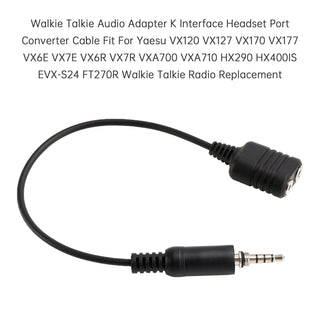 K Interface Headset Port Converter Cable for Yaesu HX290 HX400IS EVX-S24 FT270R