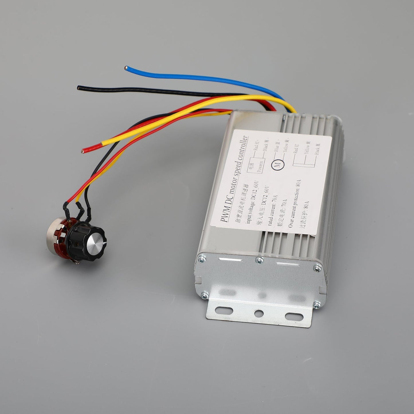 DC 12V 24V 36V 48V 70A 4000W DC Motor PWM Speed Control Brush Motor Controller Generic