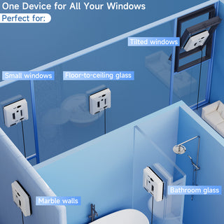 Smart Window Cleaning Robot with Auto Route Planning - for Home Window Glass Wiping
