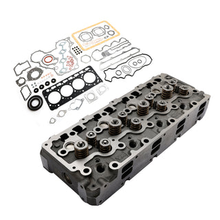 Complete Cylinder Head & Full Gasket Kit Compatible With Kubota V3300 12V