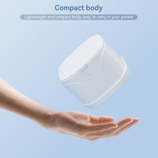 Ultrasonic Jewelry &amp; Retainer Cleaner, 46 kHz, 5‑Min Timer, 220 ml SUS304
